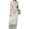 m-bletilla Bra top in destroyed indigo knit m-bletilla Bra top in destroyed indigo knit