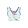 m-bletilla Bra top in destroyed indigo knit m-bletilla Bra top in destroyed indigo knit