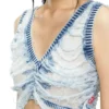 m-bletilla Bra top in destroyed indigo knit m-bletilla Bra top in destroyed indigo knit