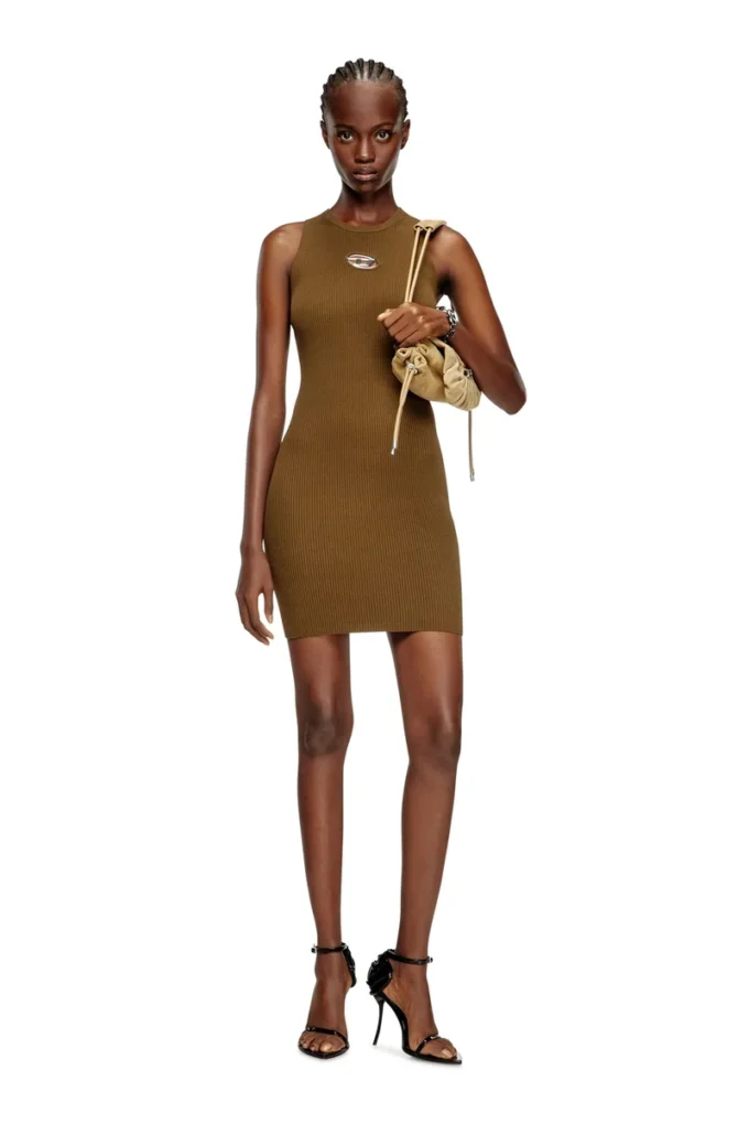 m-caddix Ribbed knit sleeveless dress m-caddix Ribbed knit sleeveless dress