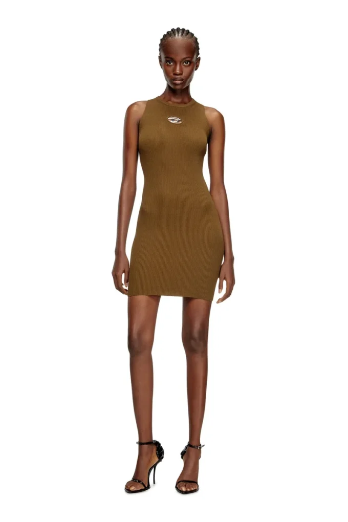m-caddix Ribbed knit sleeveless dress m-caddix Ribbed knit sleeveless dress