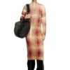 m-cherie-a Wool midi skirt with all-over check print m-cherie-a Wool midi skirt with all-over check print