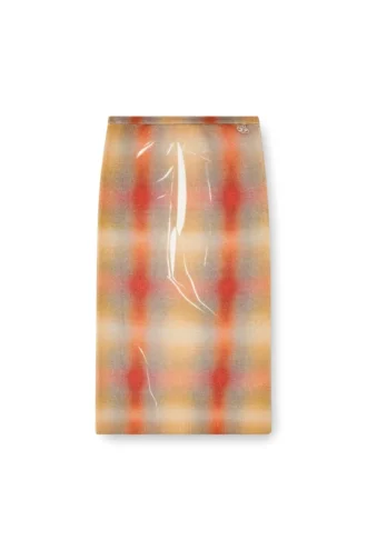 m-cherie-a Wool midi skirt with all-over check print