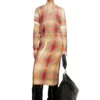 m-chloty Wool cardigan with distorted check print m-chloty Wool cardigan with distorted check print