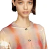 m-chloty Wool cardigan with distorted check print m-chloty Wool cardigan with distorted check print