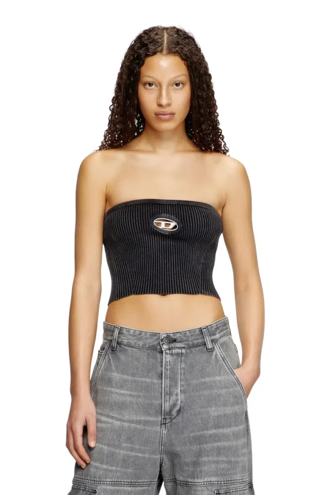 m-clarksvillex-c Knit tube top with cut-out logo m-clarksvillex-c Knit tube top with cut-out logo