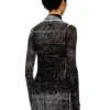 m-elan Keyhole neck-tie jumper in linen m-elan Keyhole neck-tie jumper in linen