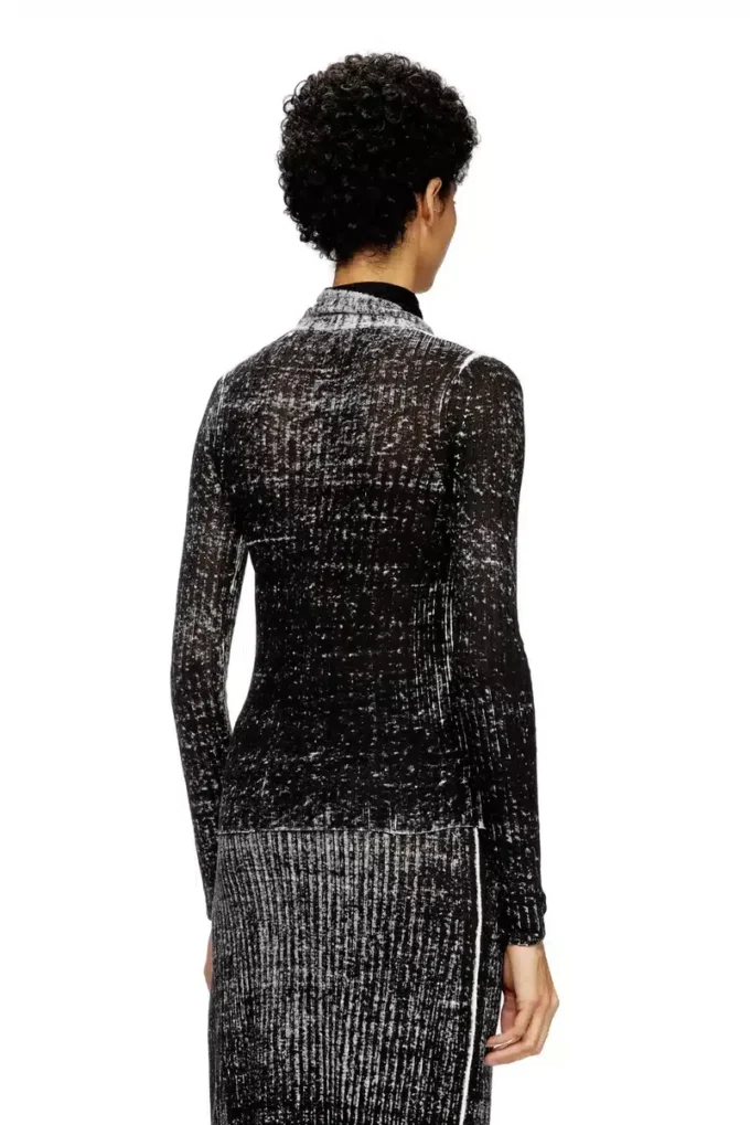 m-elan Keyhole neck-tie jumper in linen m-elan Keyhole neck-tie jumper in linen