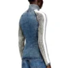 m-estrella Zip-up cardigan with sporty bands m-estrella Zip-up cardigan with sporty bands