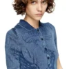 m-fenny-drs Polo midi dress in denim-effect knit m-fenny-drs Polo midi dress in denim-effect knit
