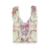 m-fiore Ruffle-shoulder knit top with medieval print m-fiore Ruffle-shoulder knit top with medieval print
