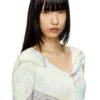 m-fiorina Cropped cardigan with medieval print m-fiorina Cropped cardigan with medieval print