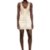 m-gabrielle Rib-knit short dress with cargo pockets m-gabrielle Rib-knit short dress with cargo pockets
