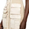 m-gabrielle Rib-knit short dress with cargo pockets m-gabrielle Rib-knit short dress with cargo pockets