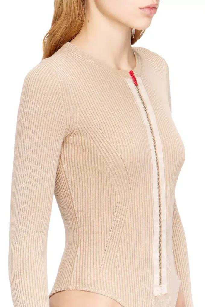 m-gilde Zip-up cardigan in ribbed cotton m-gilde Zip-up cardigan in ribbed cotton