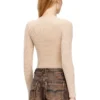 m-gilde Zip-up cardigan in ribbed cotton m-gilde Zip-up cardigan in ribbed cotton