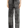 m-honorine Reverse-print knitted wool track pants m-honorine Reverse-print knitted wool track pants