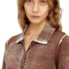 m-loren Cardigan with faded reverse print m-loren Cardigan with faded reverse print