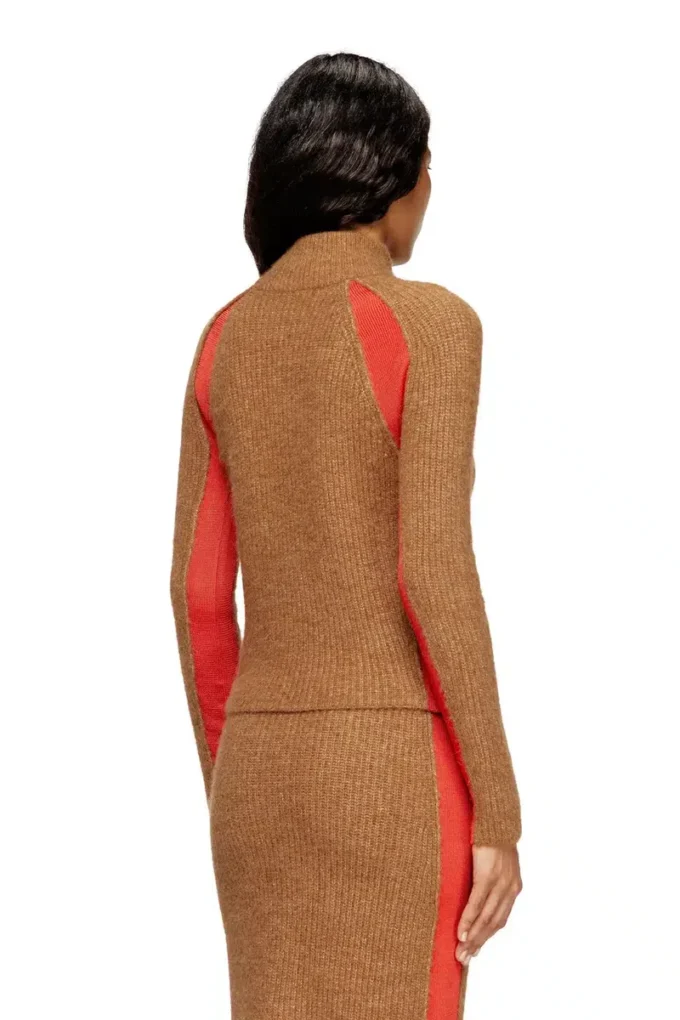 m-louise Alpaca-blend cardigan with contrast inserts m-louise Alpaca-blend cardigan with contrast inserts