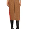m-lousi Midi skirt in alpaca with front zipper m-lousi Midi skirt in alpaca with front zipper