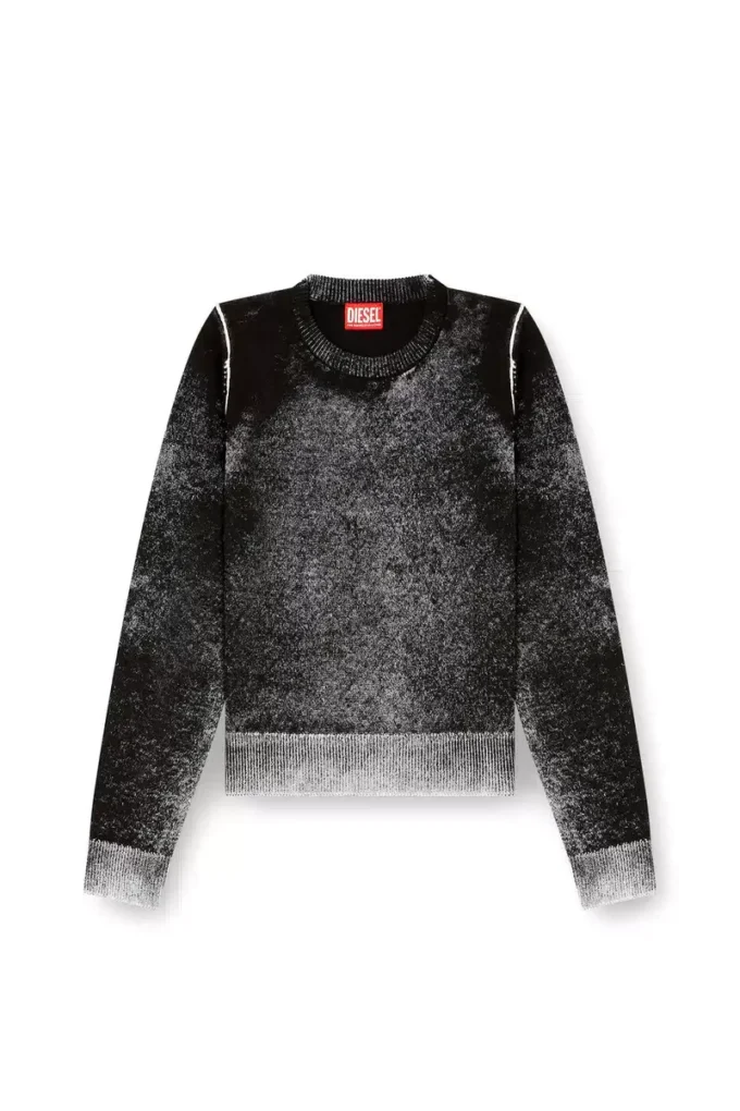 m-lovre Jumper with faded reverse print m-lovre Jumper with faded reverse print
