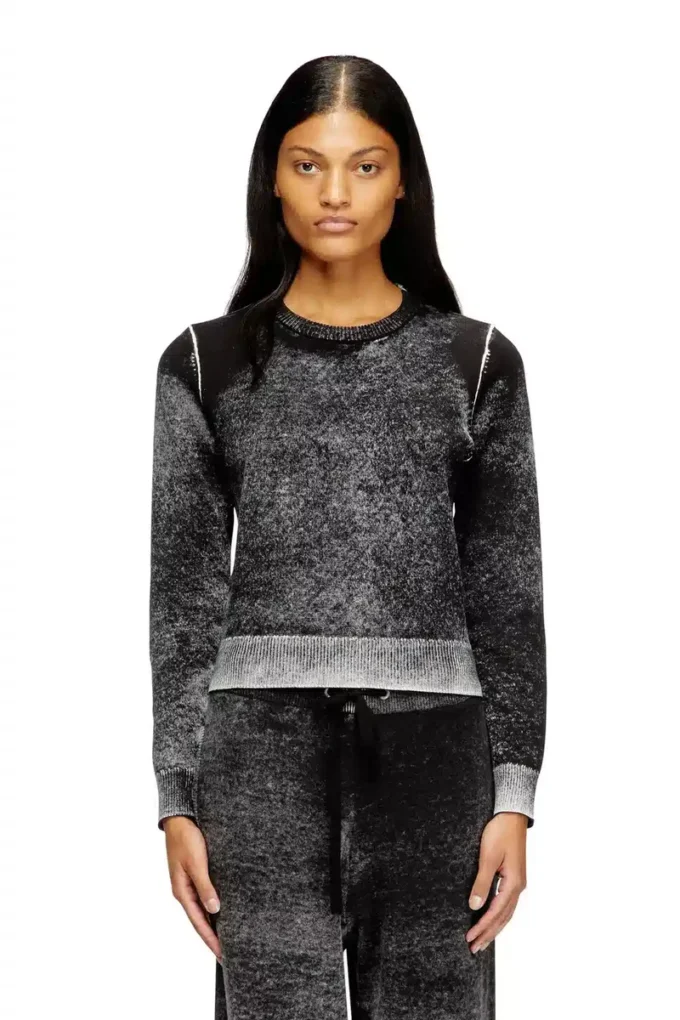 m-lovre Jumper with faded reverse print m-lovre Jumper with faded reverse print