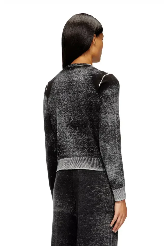 m-lovre Jumper with faded reverse print m-lovre Jumper with faded reverse print