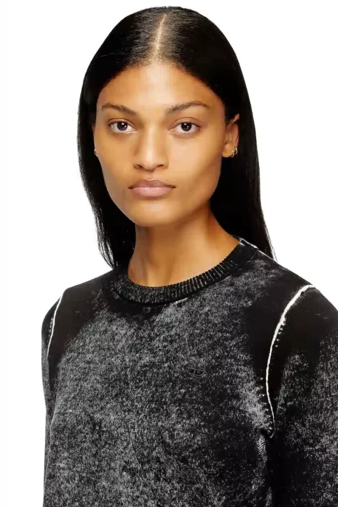m-lovre Jumper with faded reverse print m-lovre Jumper with faded reverse print