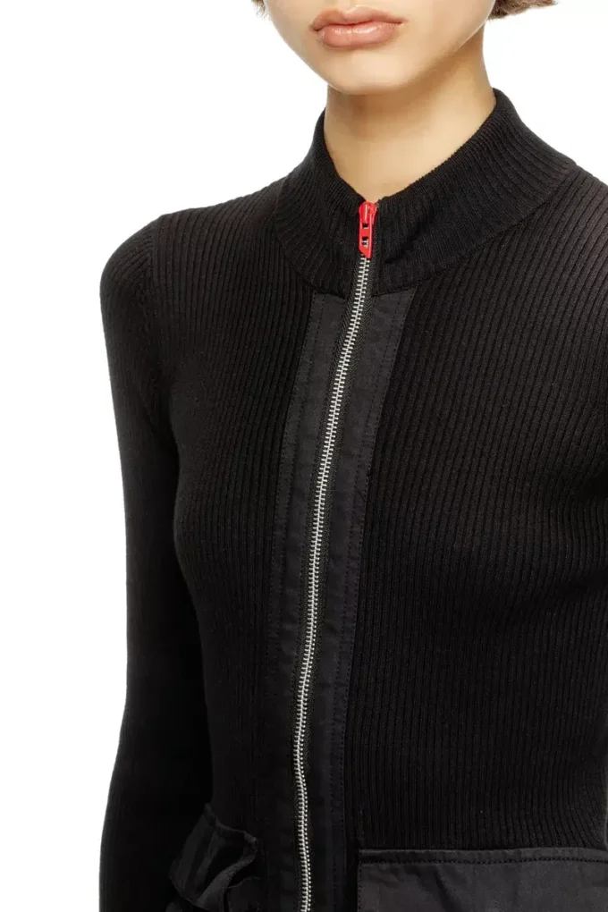 m-melissa Ribbed cardigan with cargo pockets m-melissa Ribbed cardigan with cargo pockets