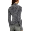 m-melissa Zip-up cardigan with denim cargo pockets m-melissa Zip-up cardigan with denim cargo pockets
