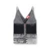 m-melly Knit tank top with denim cargo pockets m-melly Knit tank top with denim cargo pockets