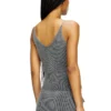 m-melly Knit tank top with denim cargo pockets m-melly Knit tank top with denim cargo pockets