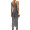 m-melti Knit midi dress with contrast pockets m-melti Knit midi dress with contrast pockets