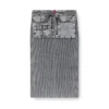 m-meryn Knit midi skirt with denim cargo pockets m-meryn Knit midi skirt with denim cargo pockets
