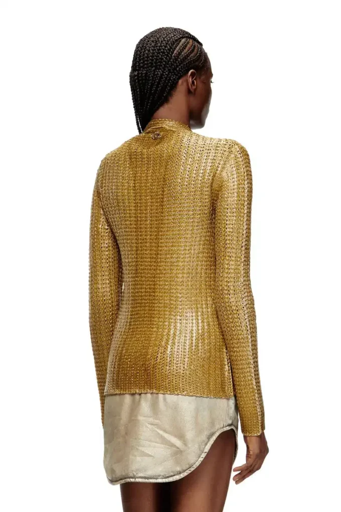 m-millo Ribbed cardigan with shiny effect m-millo Ribbed cardigan with shiny effect