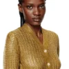 m-millo Ribbed cardigan with shiny effect m-millo Ribbed cardigan with shiny effect