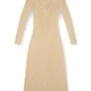 m-oloni Midi wool dress with inlay m-oloni Midi wool dress with inlay