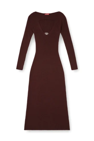 m-oloni Midi wool dress with inlay