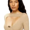 m-oloni Midi wool dress with inlay m-oloni Midi wool dress with inlay