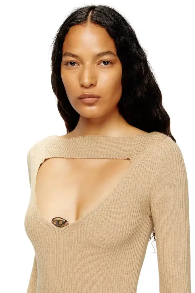 m-oloni Midi wool dress with inlay m-oloni Midi wool dress with inlay