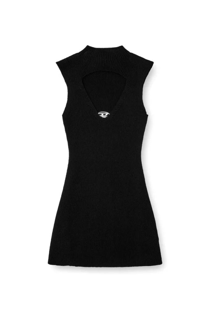 m-oloni-short Mini wool dress with inlay m-oloni-short Mini wool dress with inlay