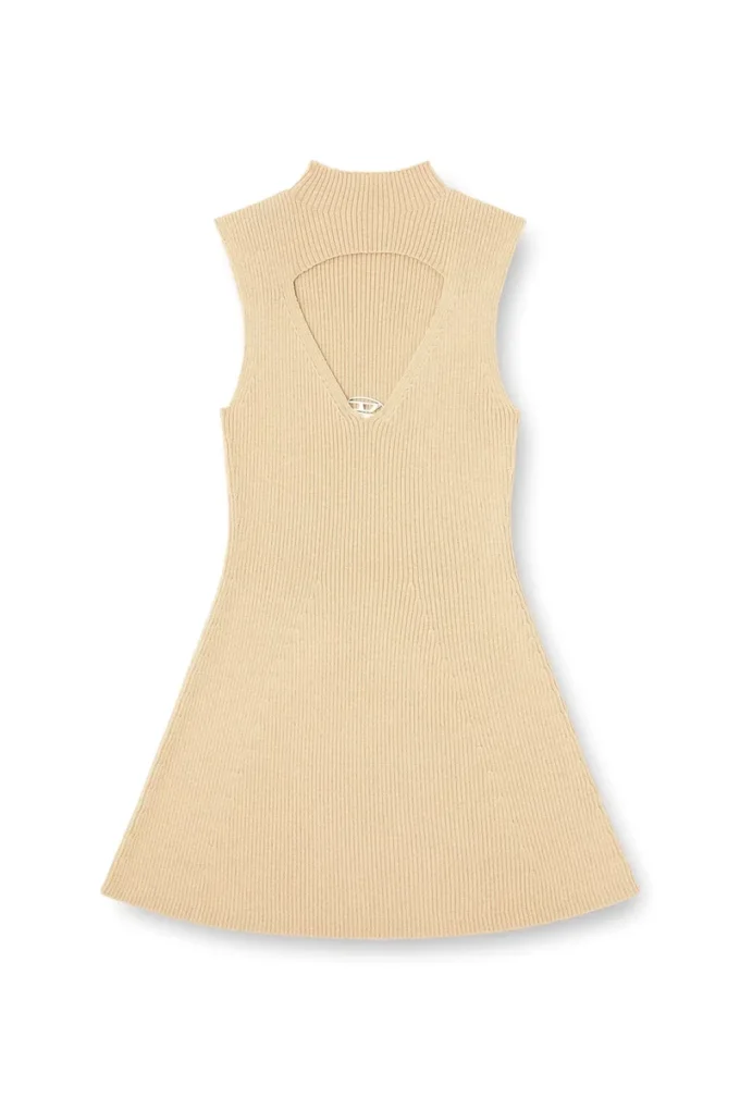 m-oloni-short Mini wool dress with inlay m-oloni-short Mini wool dress with inlay