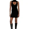 m-oloni-short Mini wool dress with inlay m-oloni-short Mini wool dress with inlay