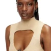 m-oloni-short Mini wool dress with inlay m-oloni-short Mini wool dress with inlay