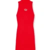 m-onervax Short turtleneck dress in ribbed knit m-onervax Short turtleneck dress in ribbed knit
