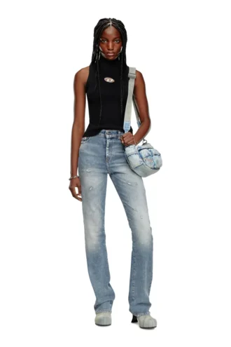 m-onervax-top Ribbed-knit turtleneck top