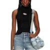 m-onervax-top Ribbed-knit turtleneck top m-onervax-top Ribbed-knit turtleneck top