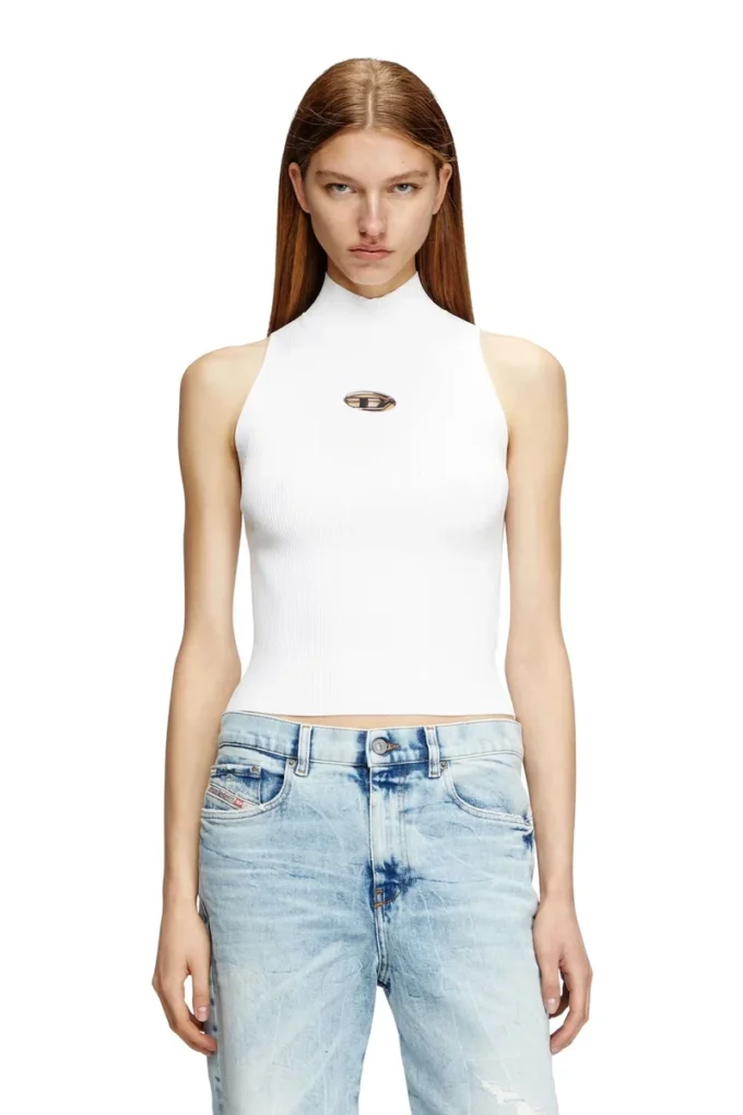m-onervax-top Ribbed-knit turtleneck top m-onervax-top Ribbed-knit turtleneck top