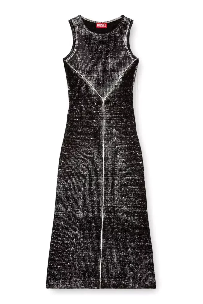 m-rab Linen-knit dress with cut-out logo m-rab Linen-knit dress with cut-out logo