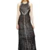 m-rab Linen-knit dress with cut-out logo m-rab Linen-knit dress with cut-out logo